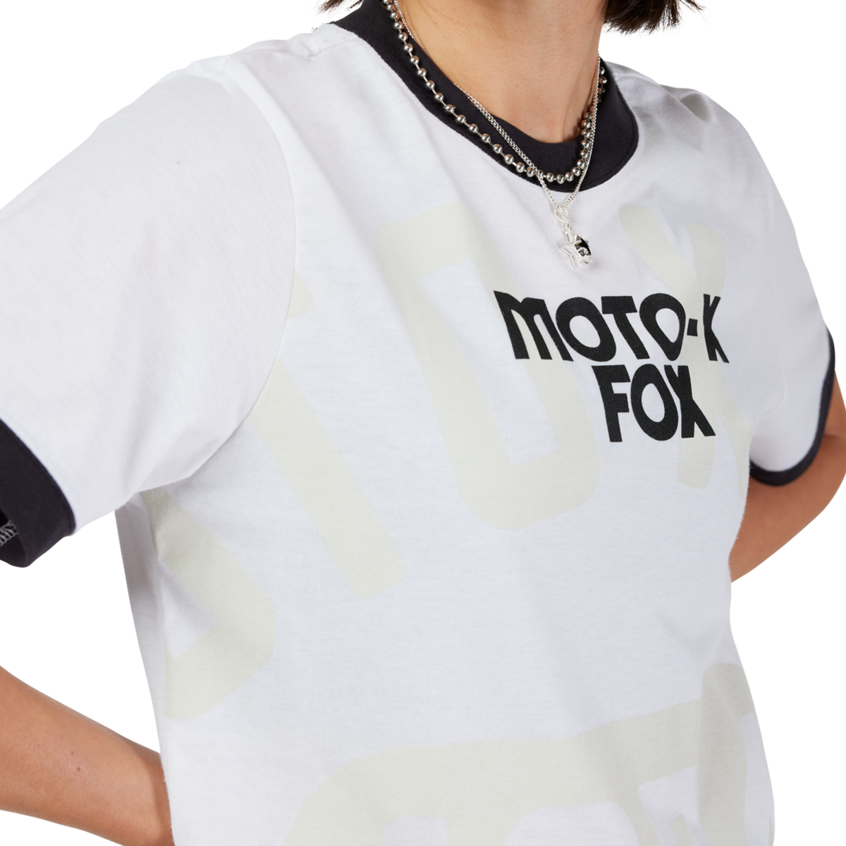 Fox Racing W Circa 74 Ringer SS Tee in WEISS