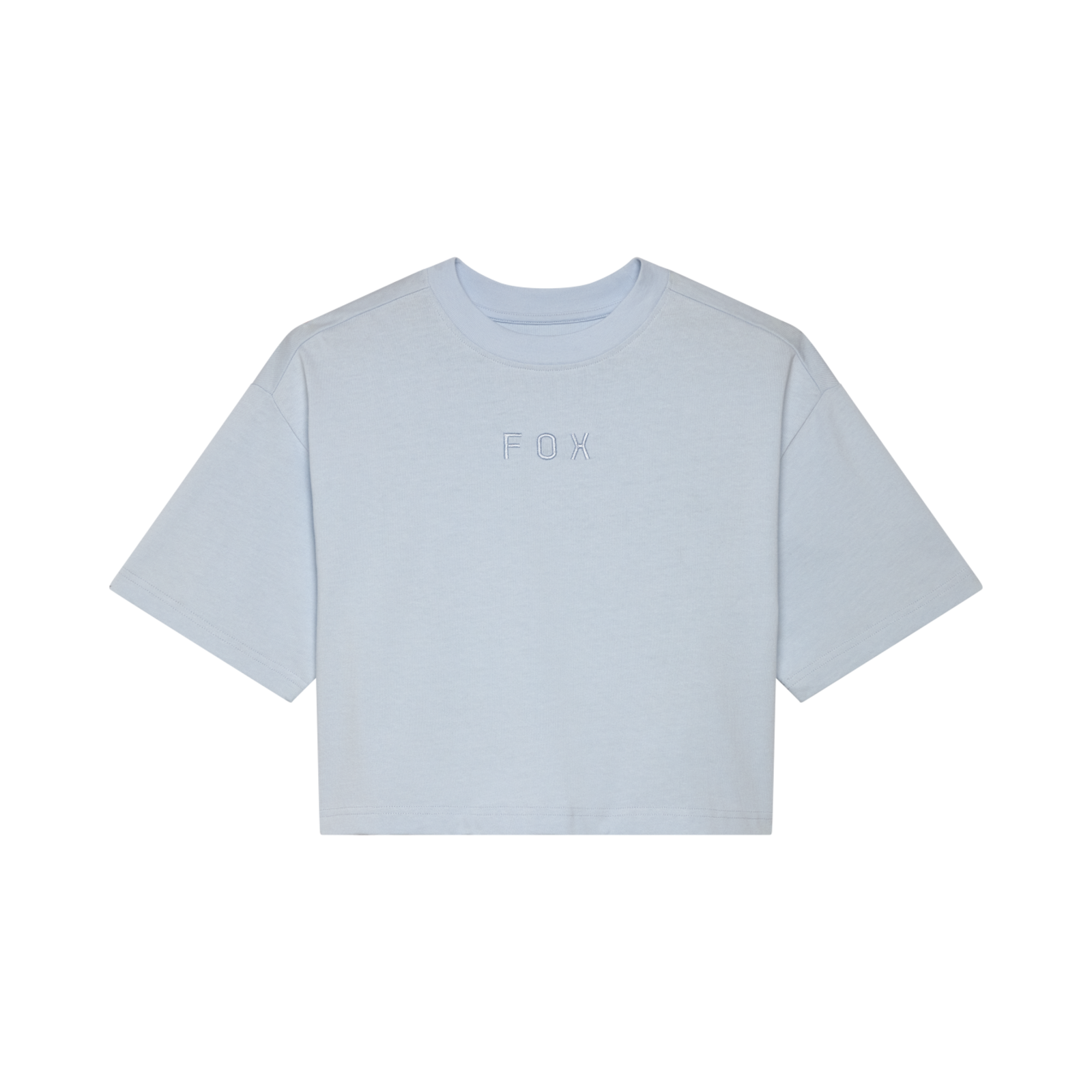 Fox Racing W Wordmark Os Crop Tee in BLAU