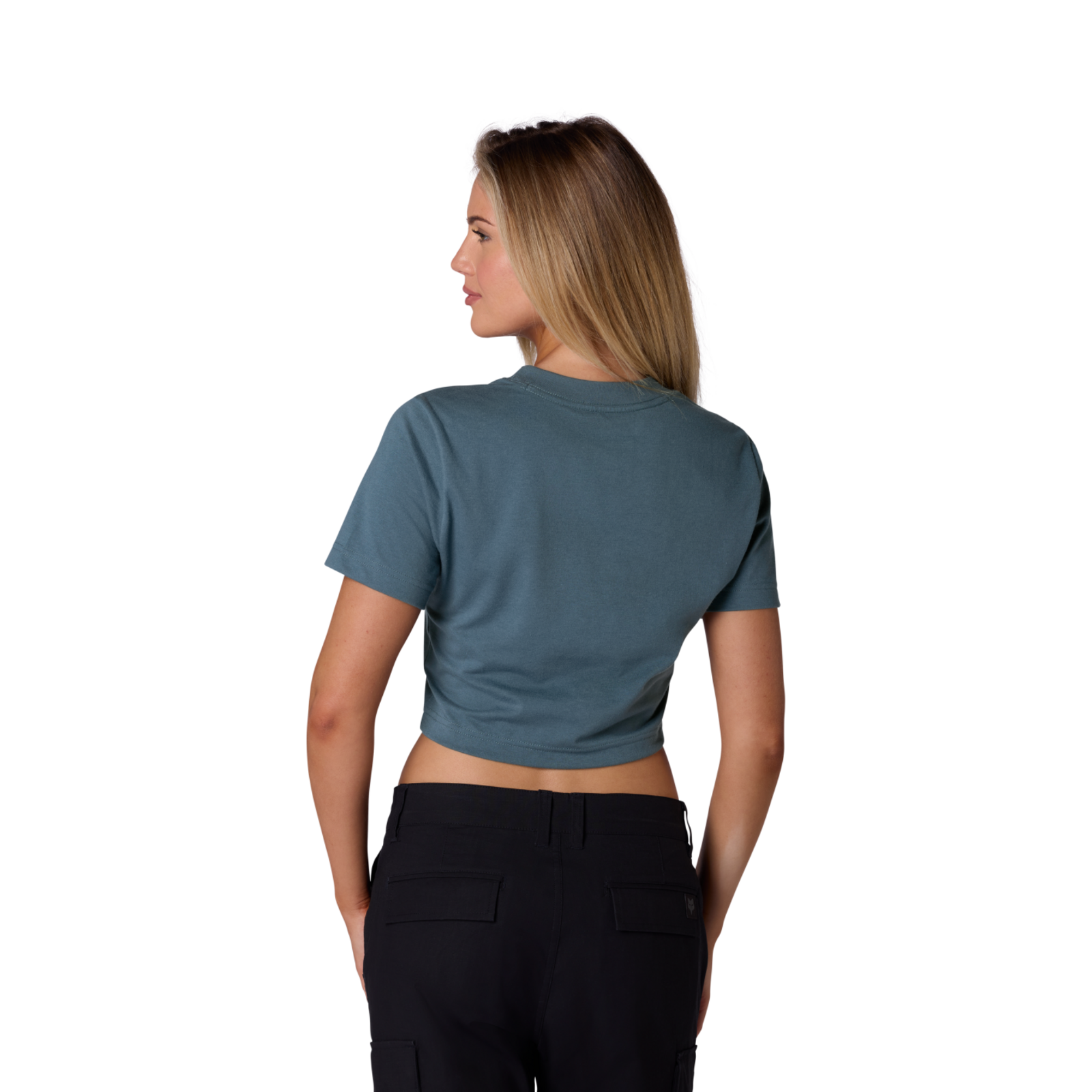 Fox Racing W Checker Ss Baby Tee in BLAU