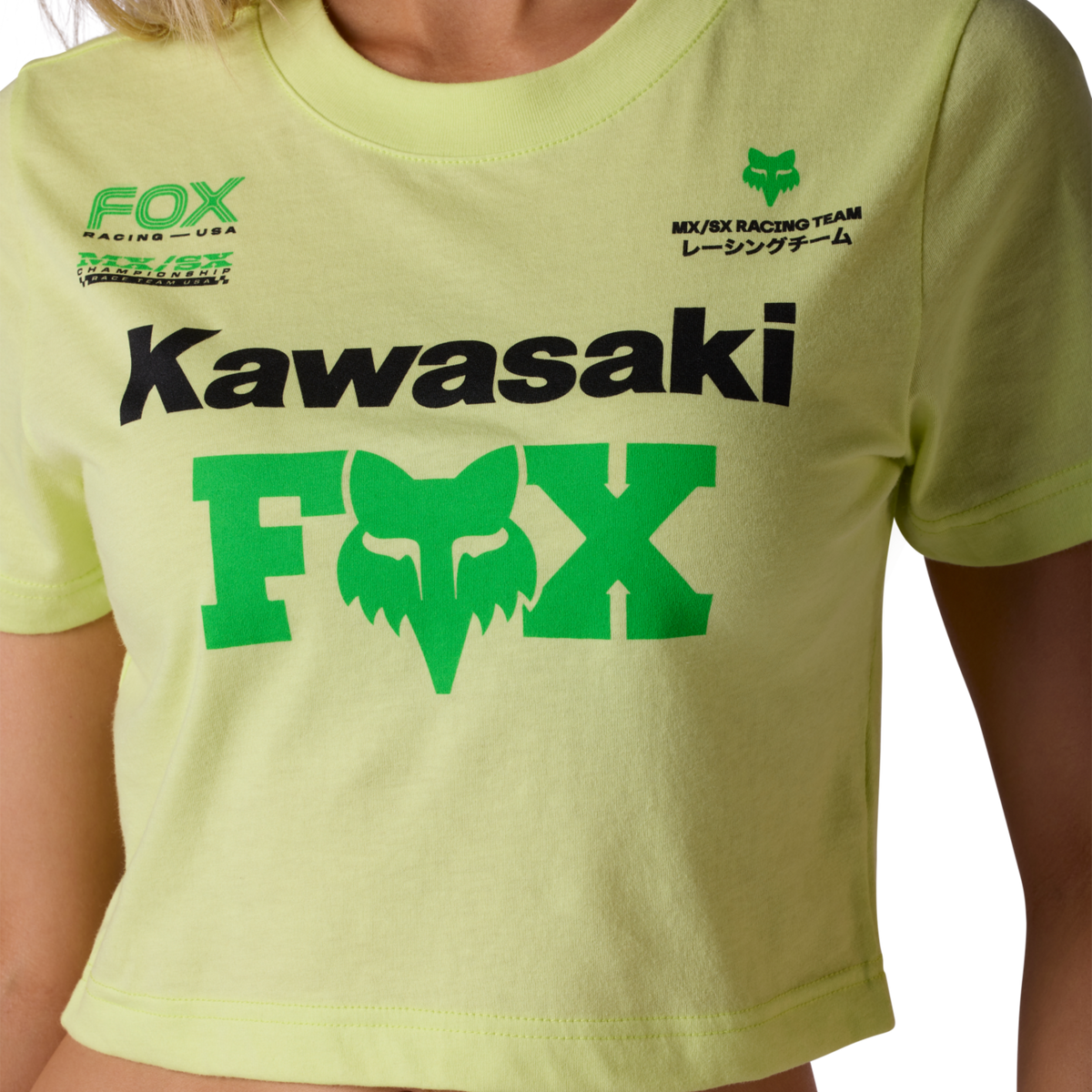 Fox Racing W Kawi Ss Baby Tee in GELB