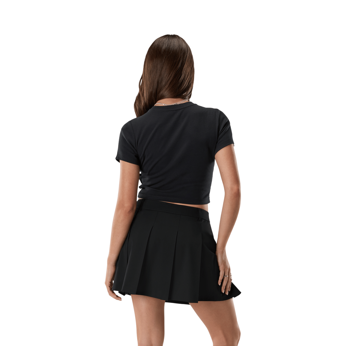 Fox Racing W Fox Head Rib Baby Tee in SCHWARZ