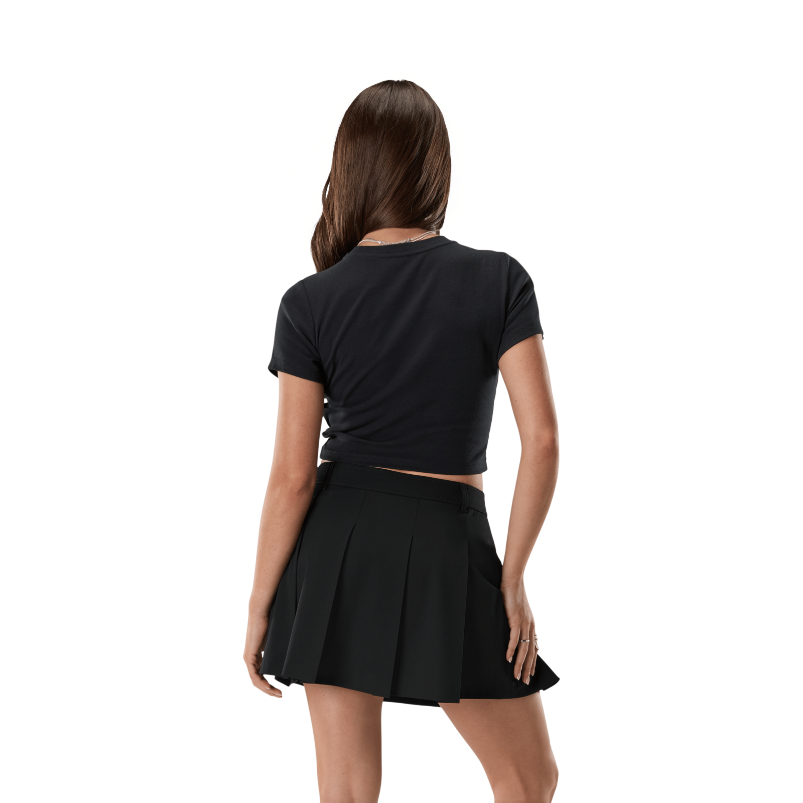 Fox Racing W Fox Head Rib Baby Tee in SCHWARZ
