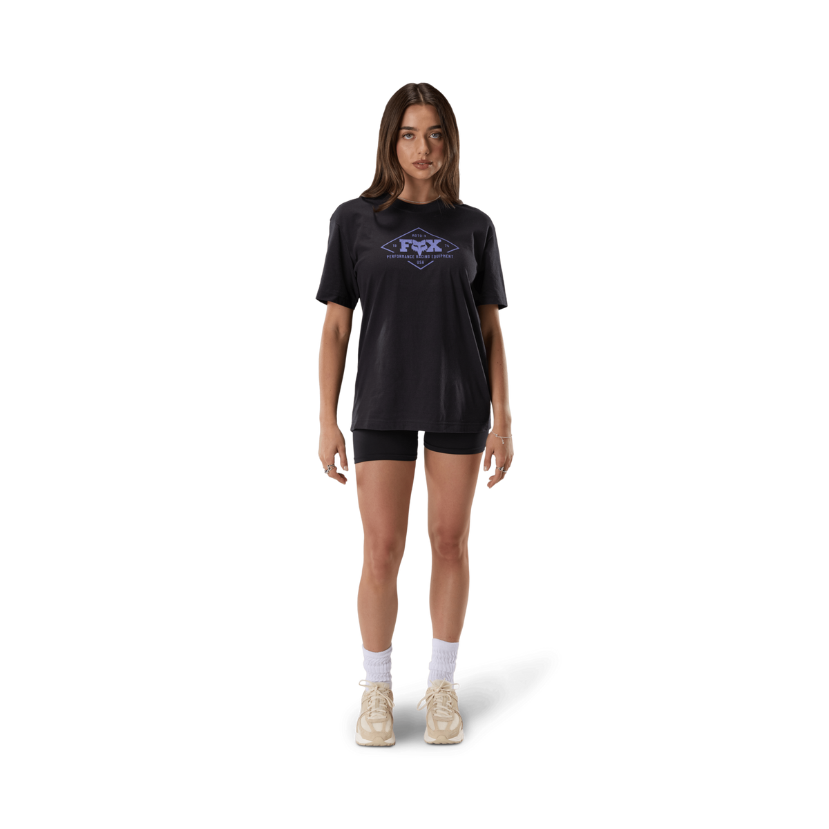 Fox Racing W Static Ss Tee in SCHWARZ