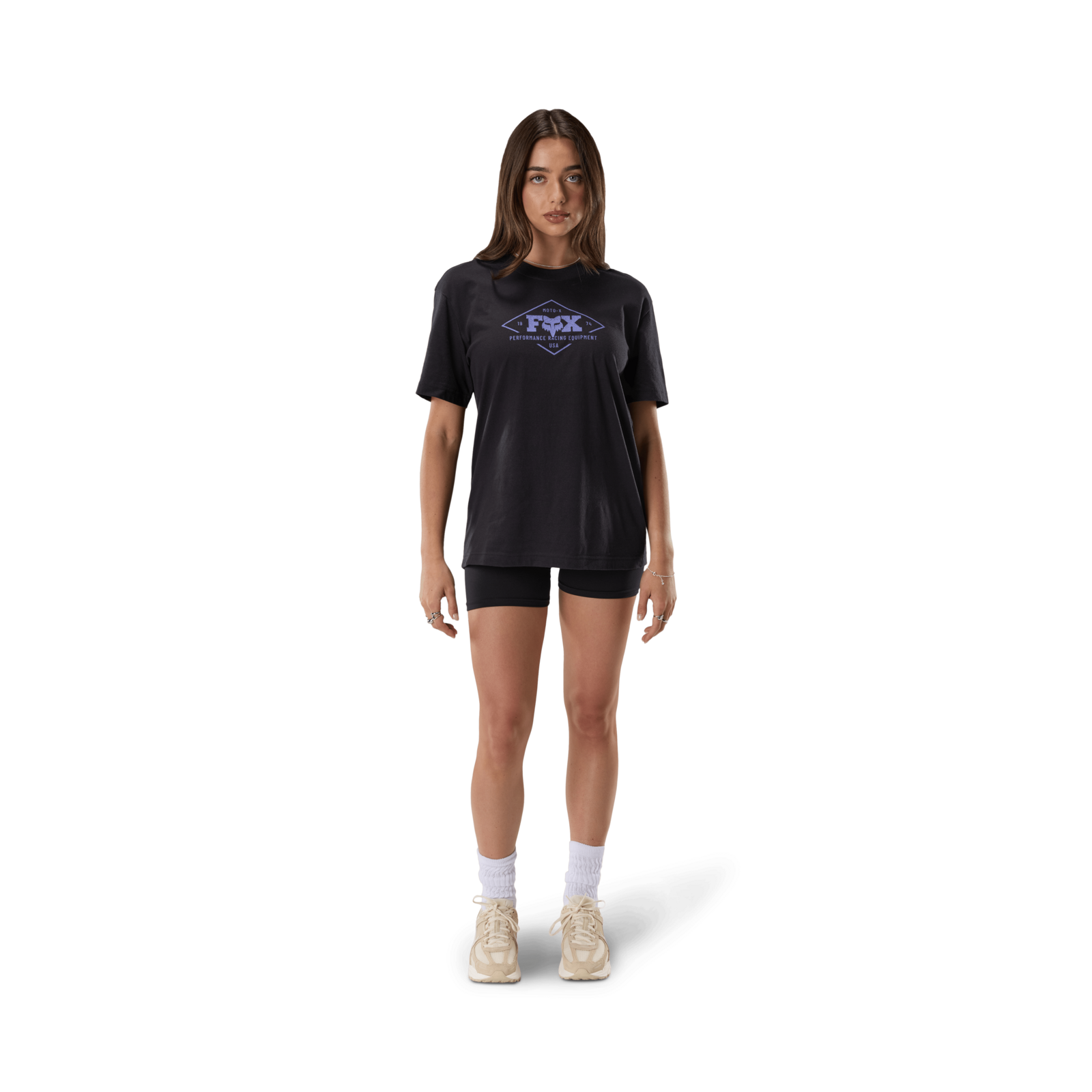 Fox Racing W Static Ss Tee in SCHWARZ