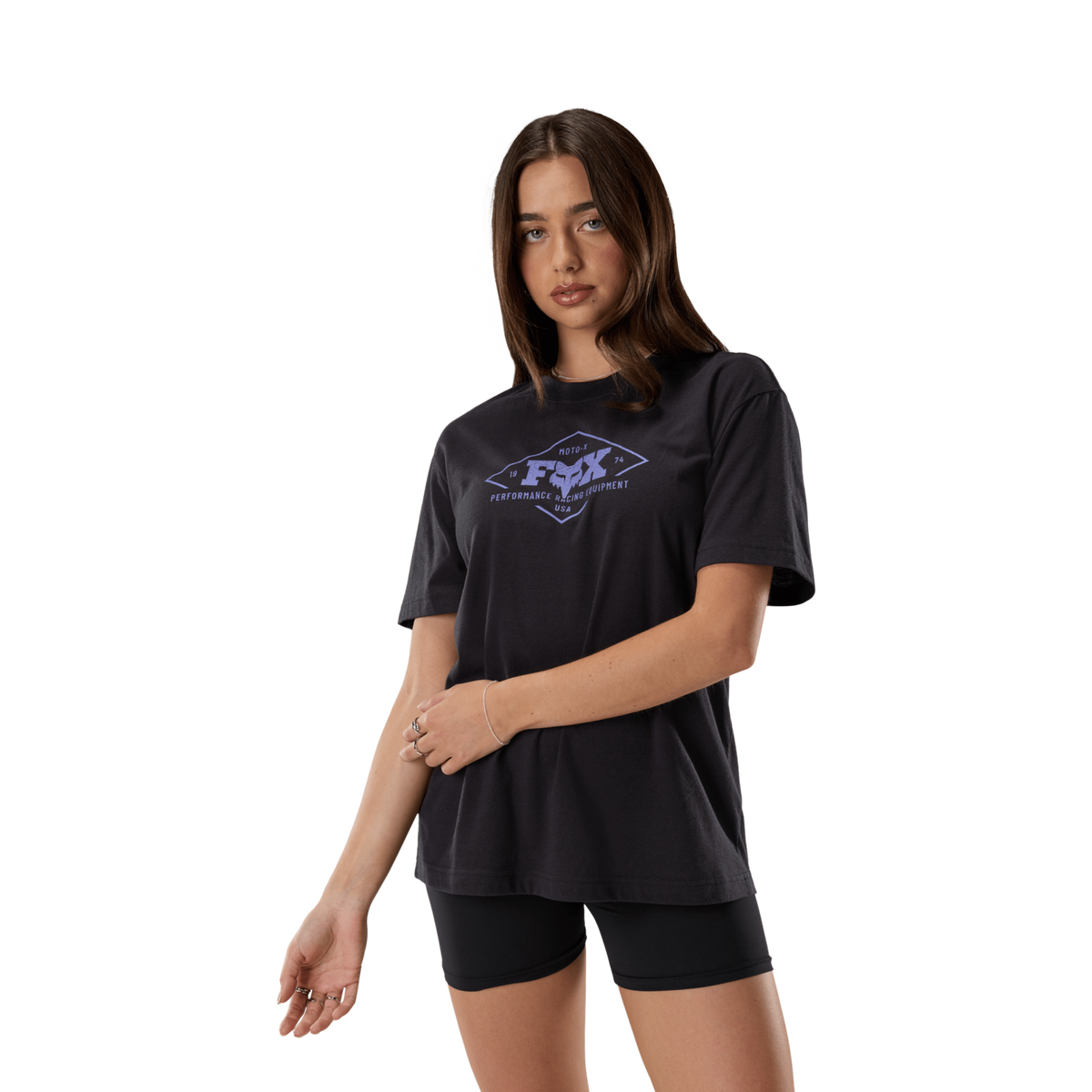 Fox Racing W Static Ss Tee in SCHWARZ