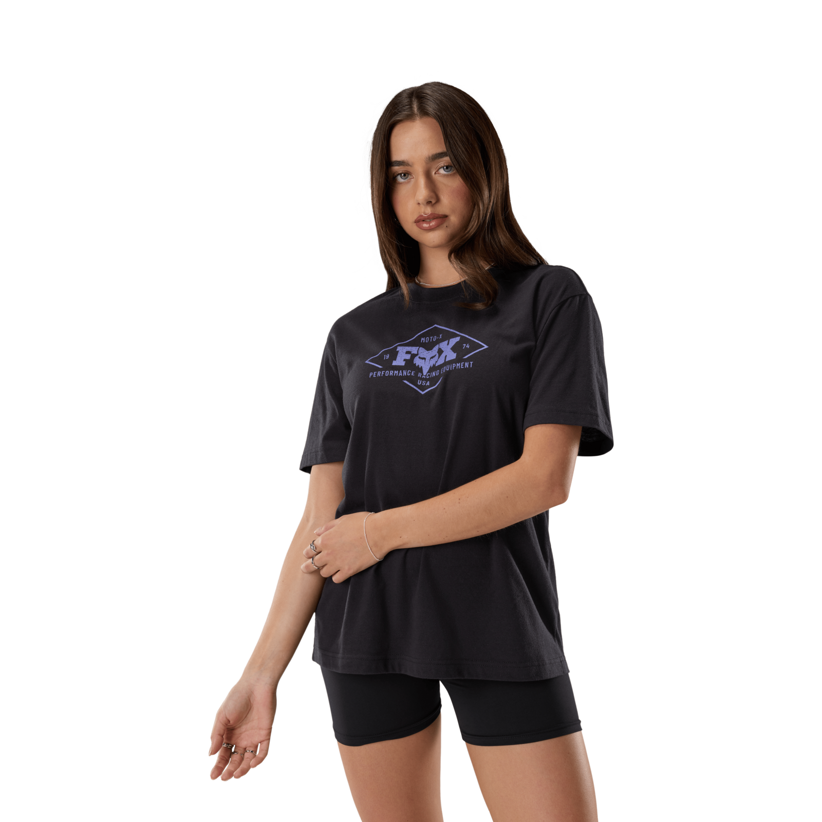 Fox Racing W Static Ss Tee in SCHWARZ