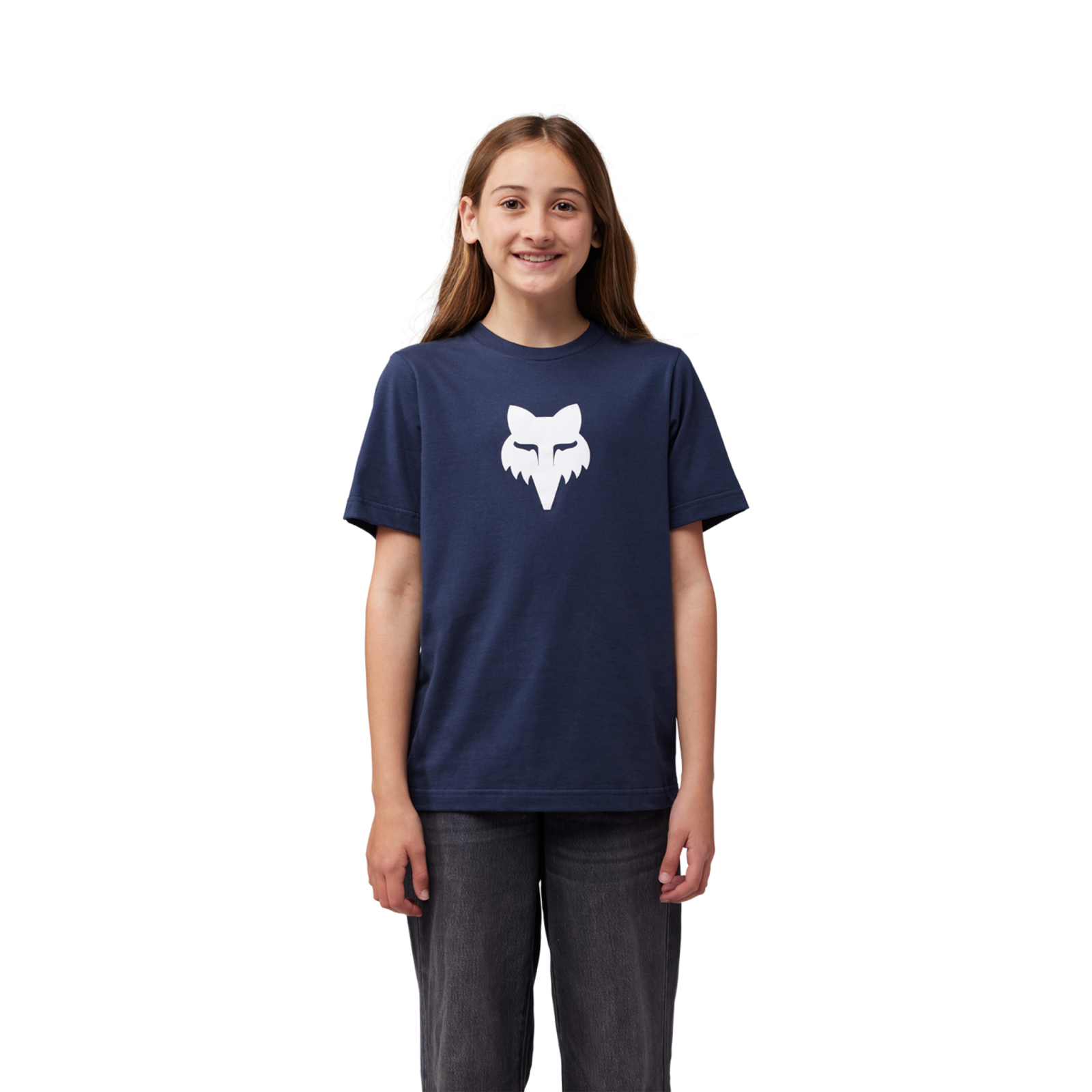 Fox Racing Yth Fox Legacy SS Tee in BLAU