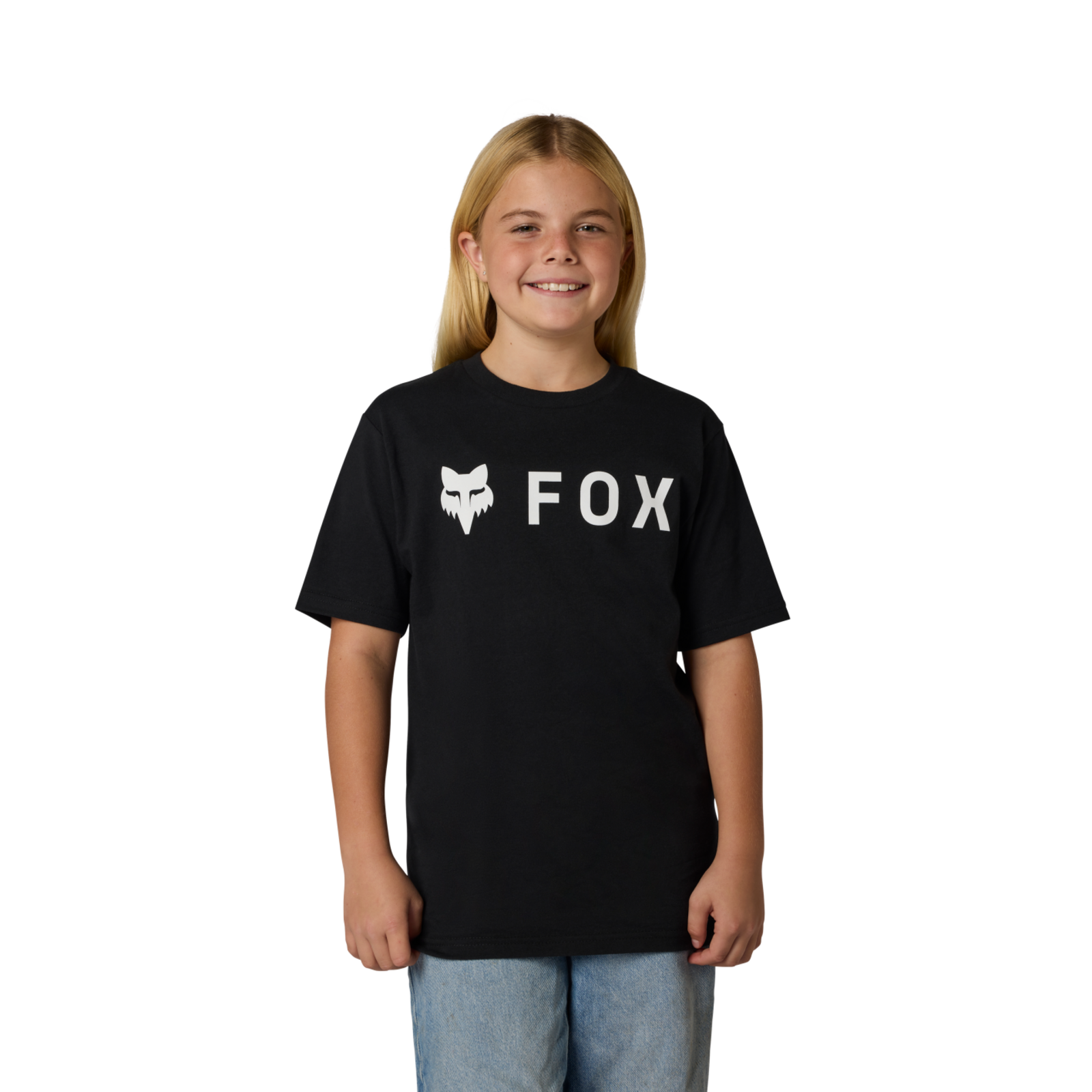 Fox Racing Yth Absolute Ss Tee in SCHWARZ