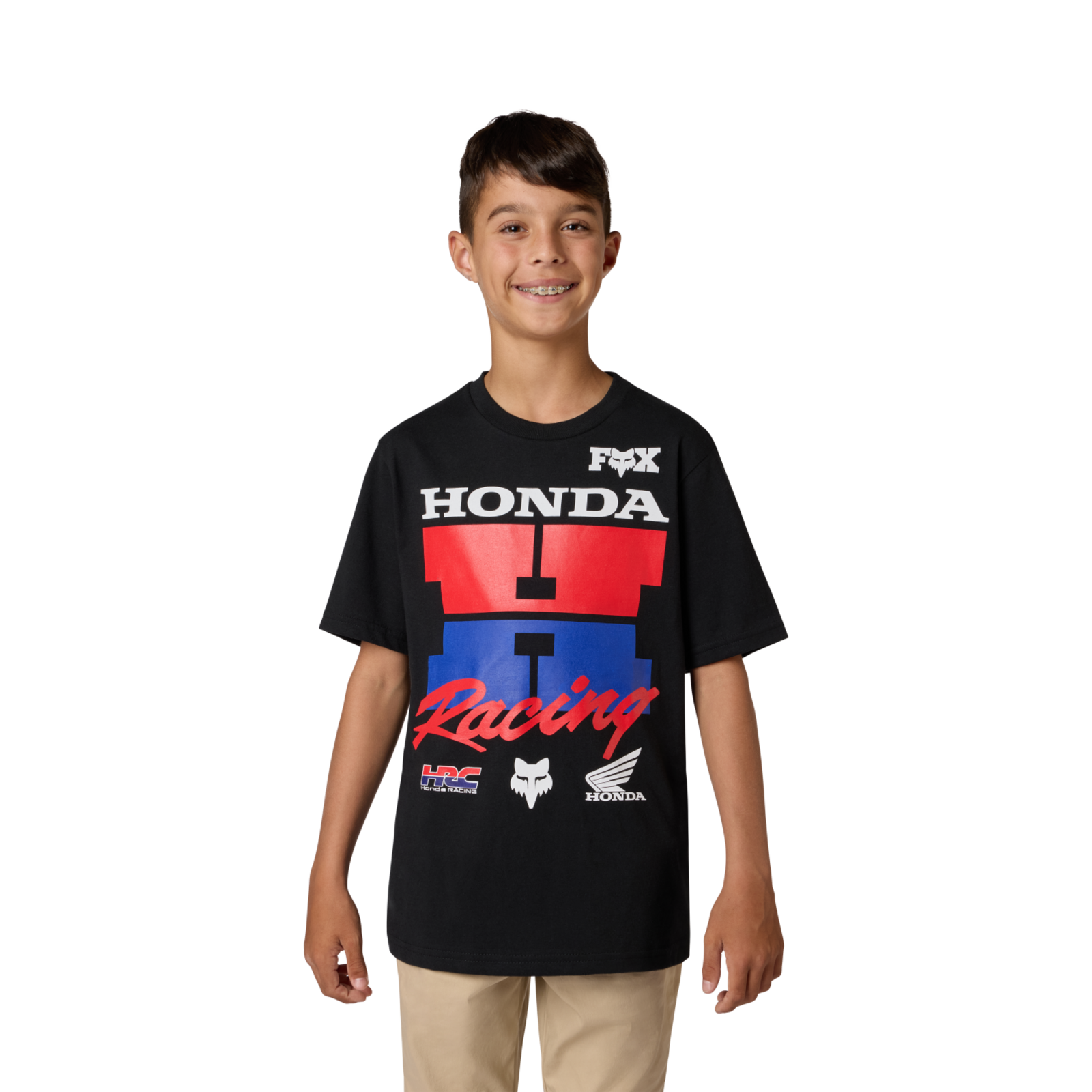 Fox Racing Yth Honda Ss Tee in SCHWARZ