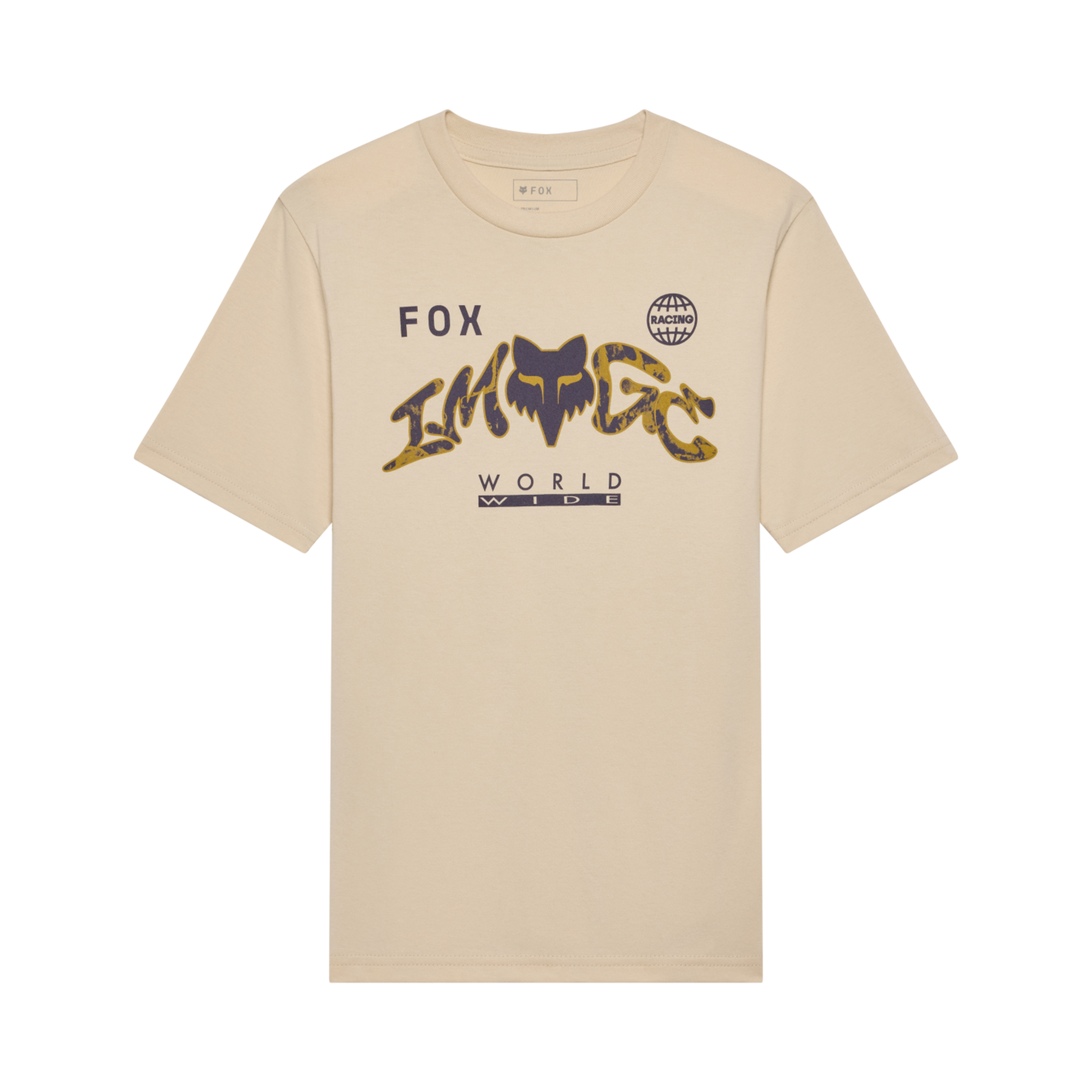 Fox Racing Yth Image Print Ss Tee in BEIGE