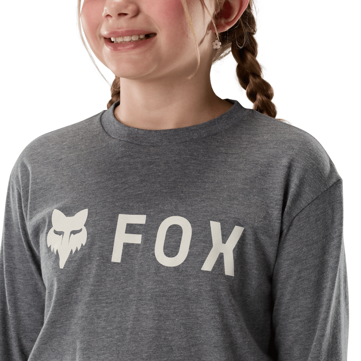 Fox Racing Yth Absolute Ls Tee in GRAU