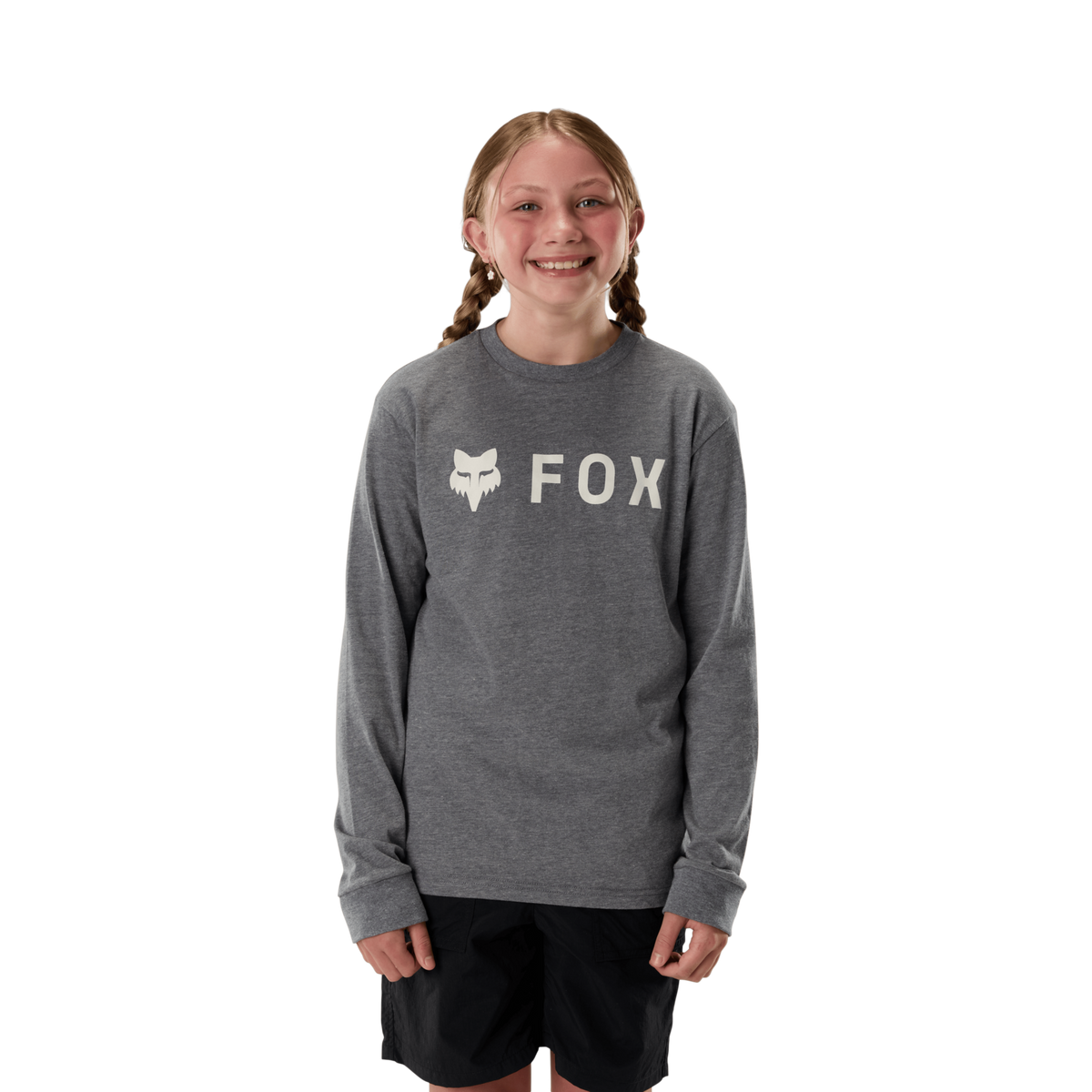 Fox Racing Yth Absolute Ls Tee in GRAU