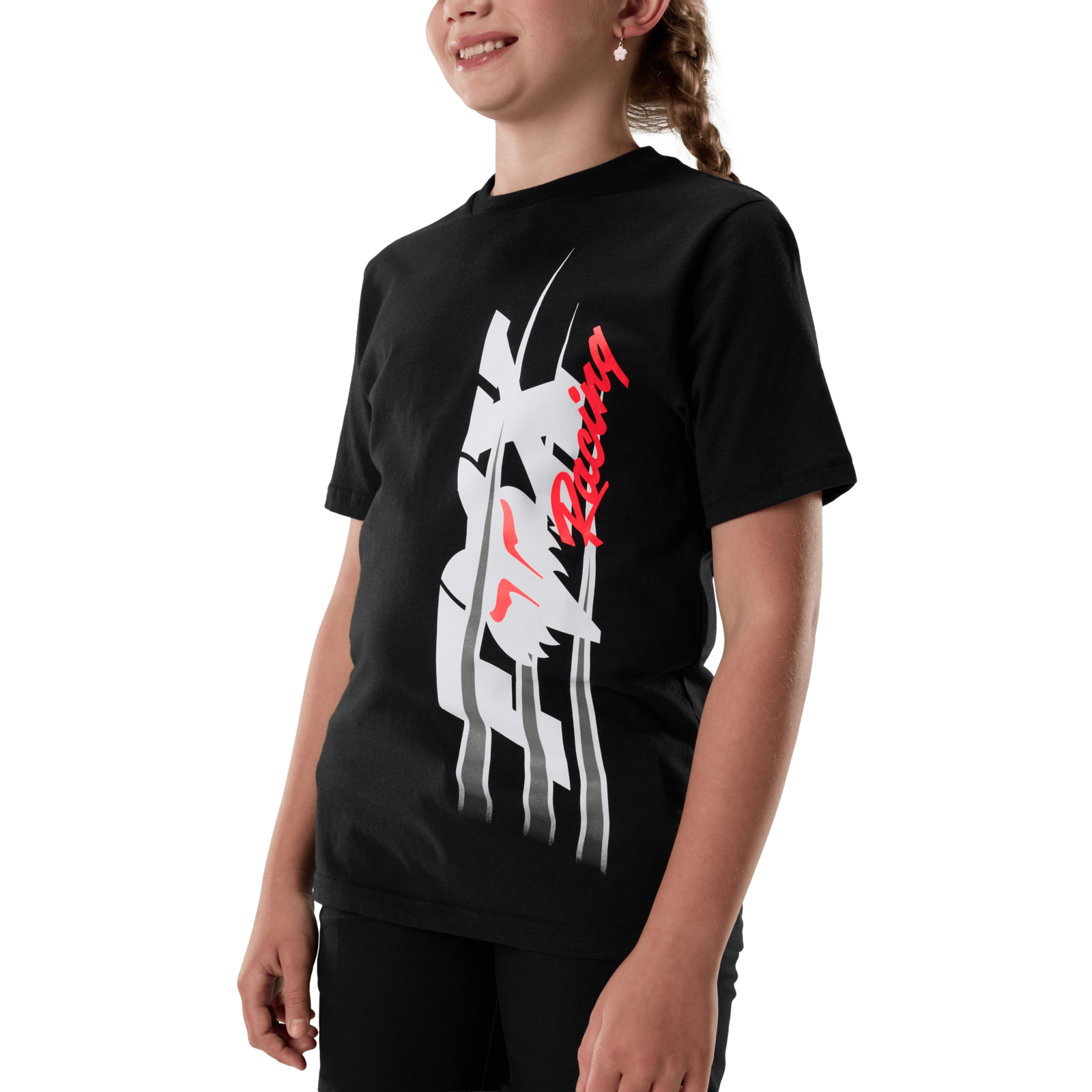 Fox Racing Yth Apex Ss Tee in SCHWARZ