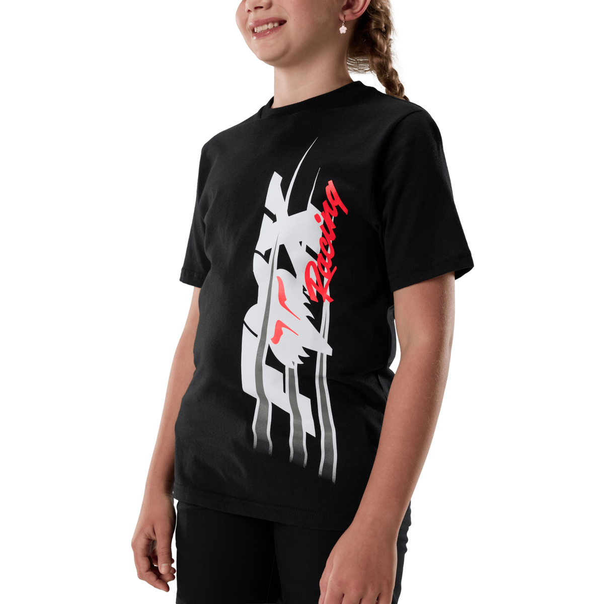 Fox Racing Yth Apex Ss Tee in SCHWARZ
