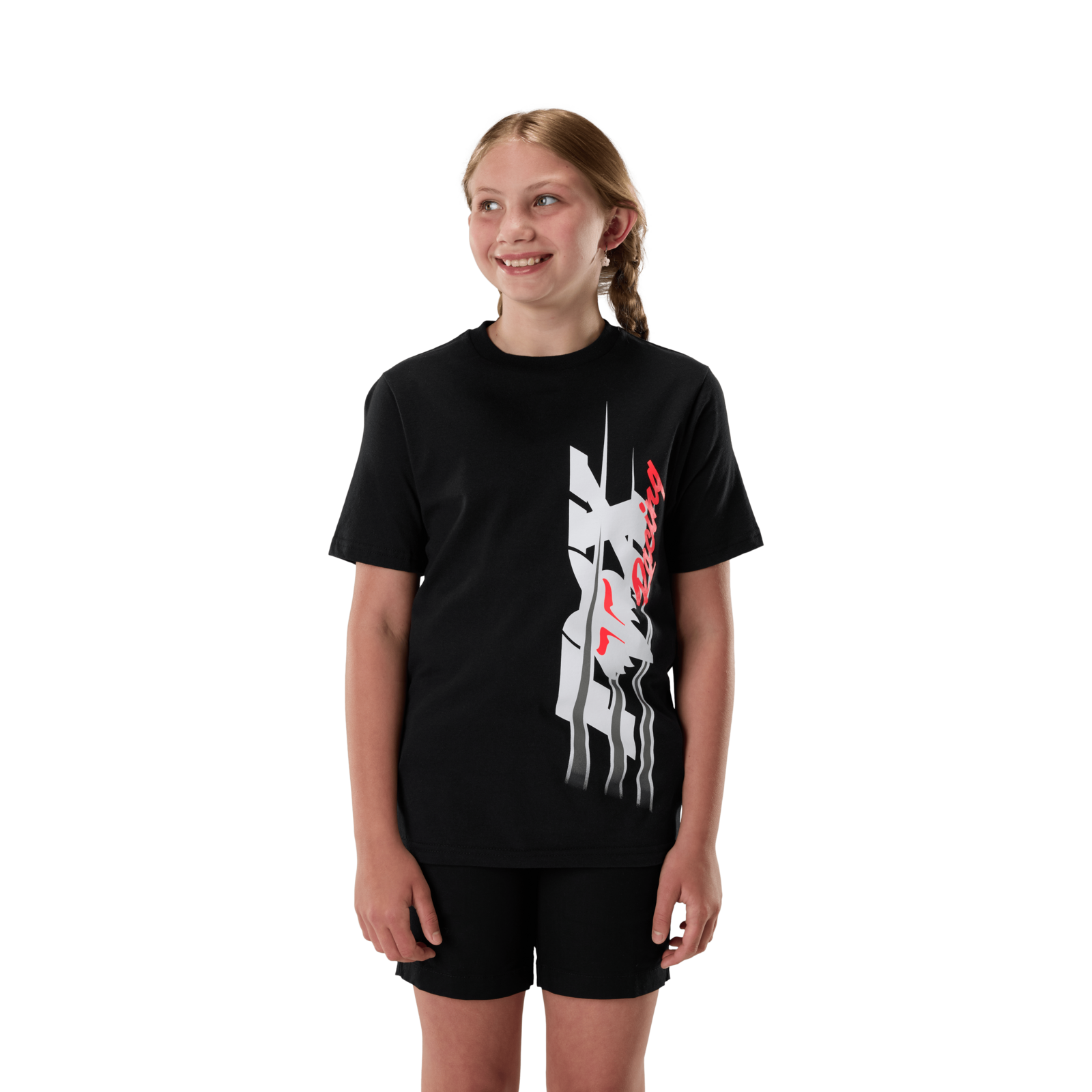 Fox Racing Yth Apex Ss Tee in SCHWARZ