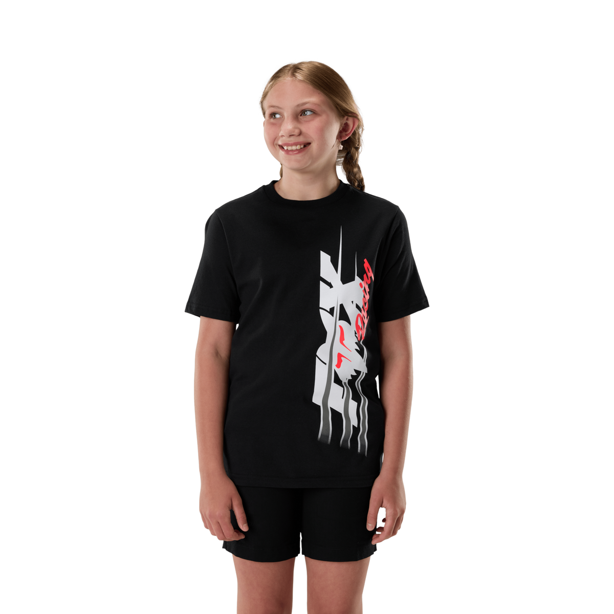 Fox Racing Yth Apex Ss Tee in SCHWARZ
