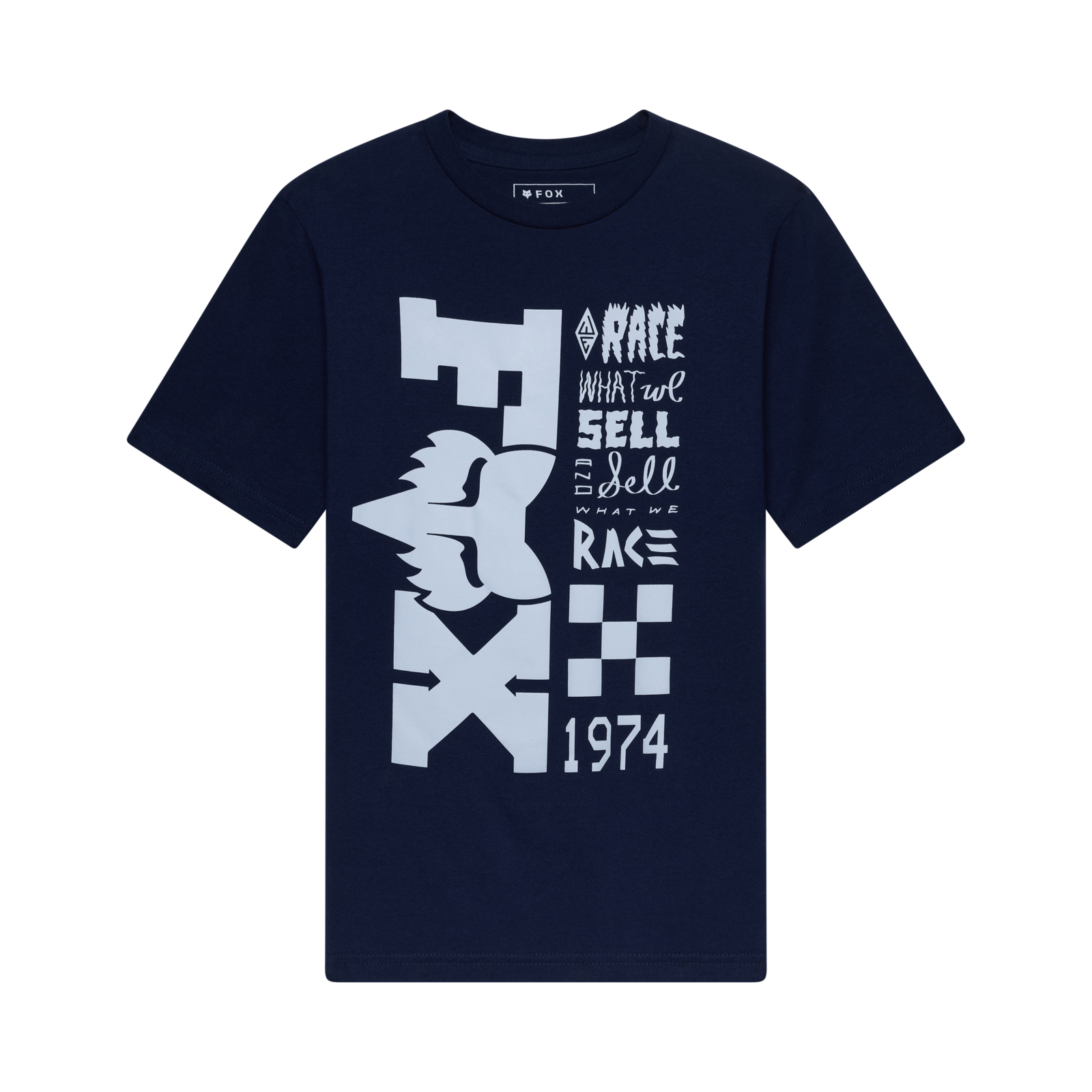 Fox Racing Yth Bend Ss Tee in BLAU