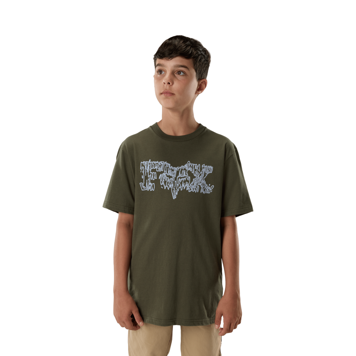 Fox Racing Yth Dustproof Ss Tee in GRÜN