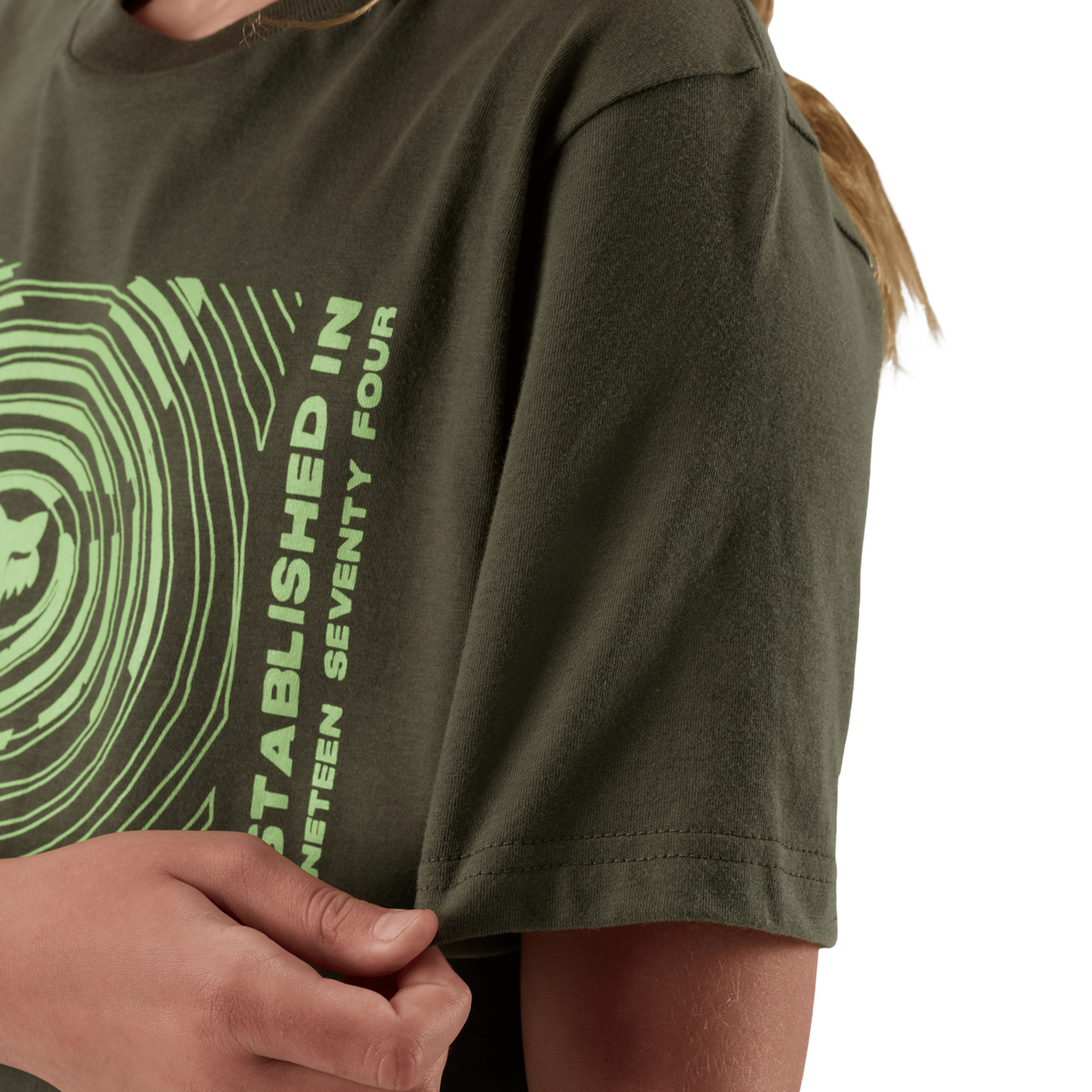 Fox Racing Yth Warped Ss Tee in GRÜN
