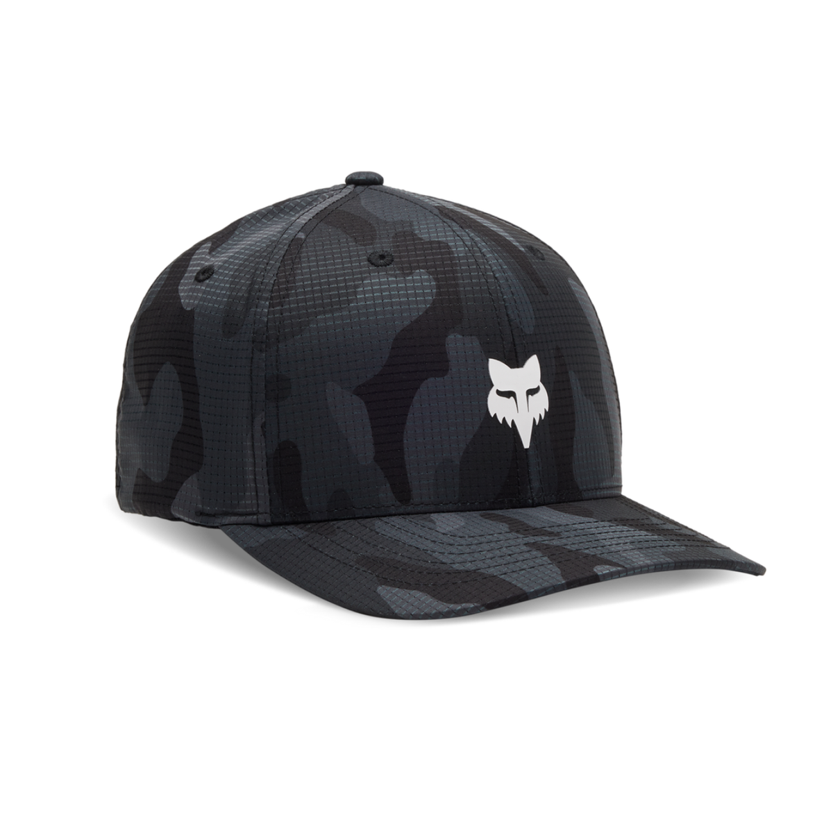 Fox Racing Fox Head Camo Tech Flexfit Cap in SCHWARZ