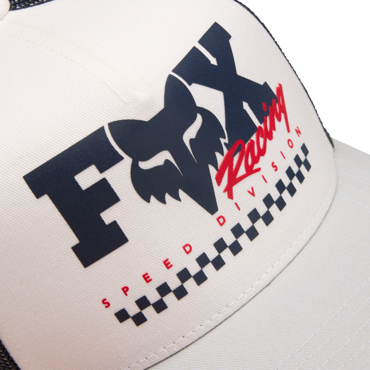 Fox Racing Yth Checker Mesh Trucker Hat in WEISS