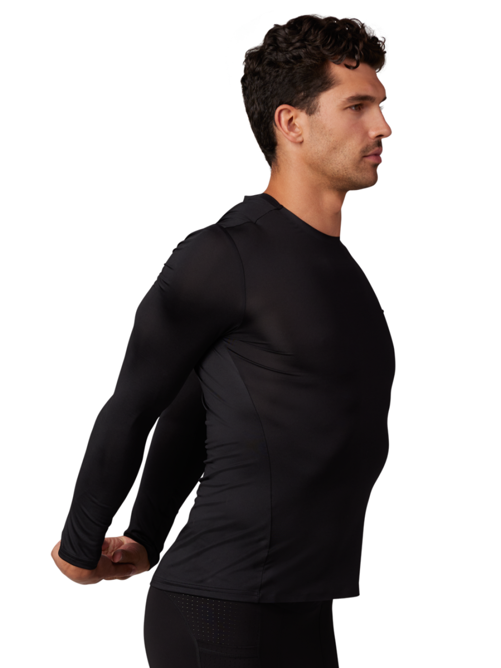 Fox Racing Tecbase LS Shirt in SCHWARZ