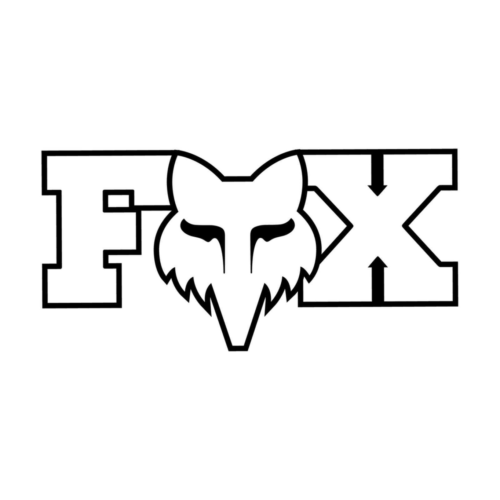 Fox Racing F Head X 3" in WEISS