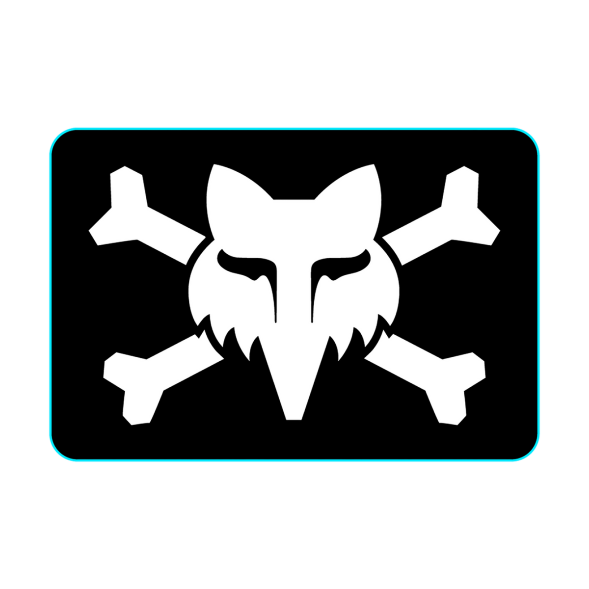 Fox Racing Victory Logo 3" in SCHWARZ