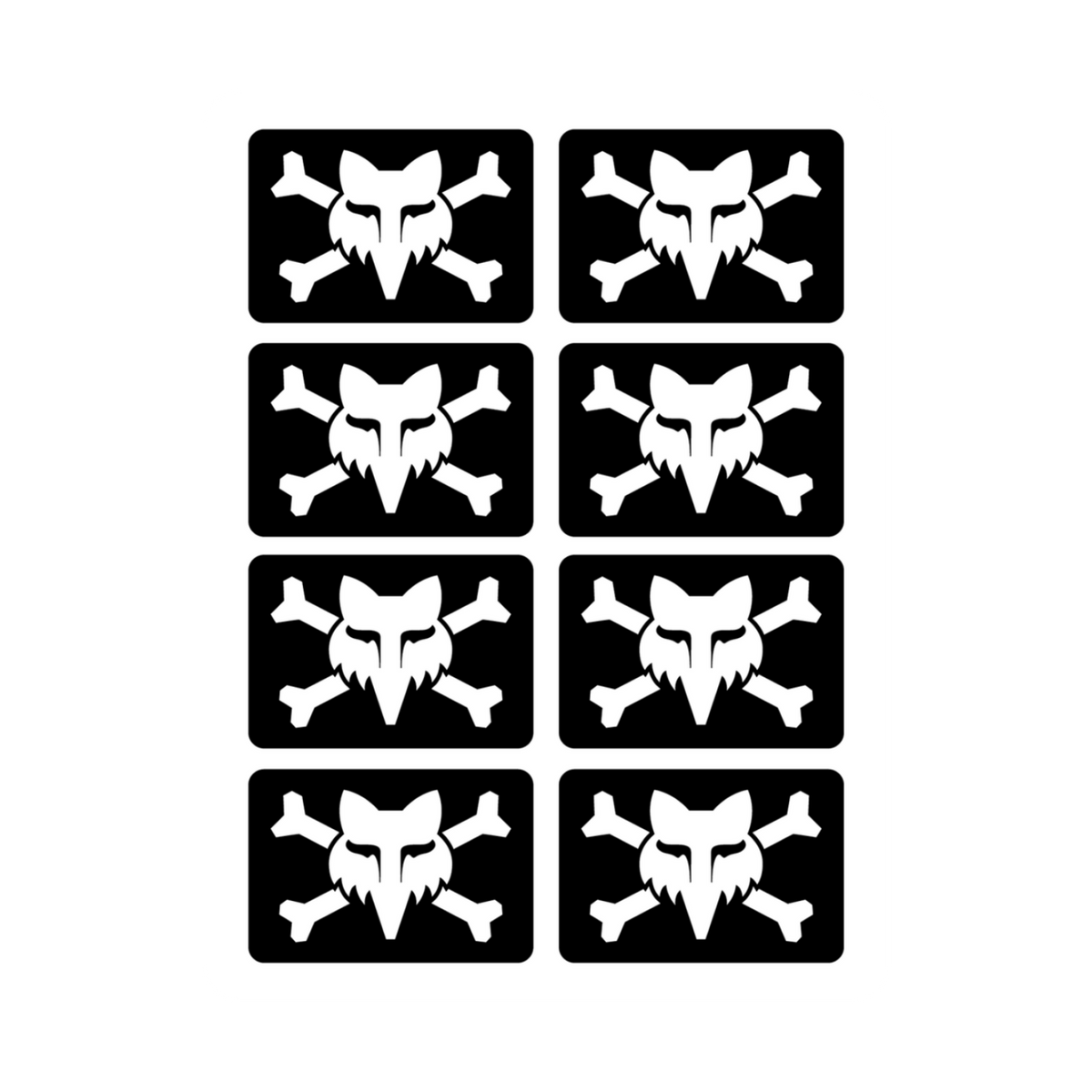 Fox Racing Victory Logo Pack in SCHWARZ