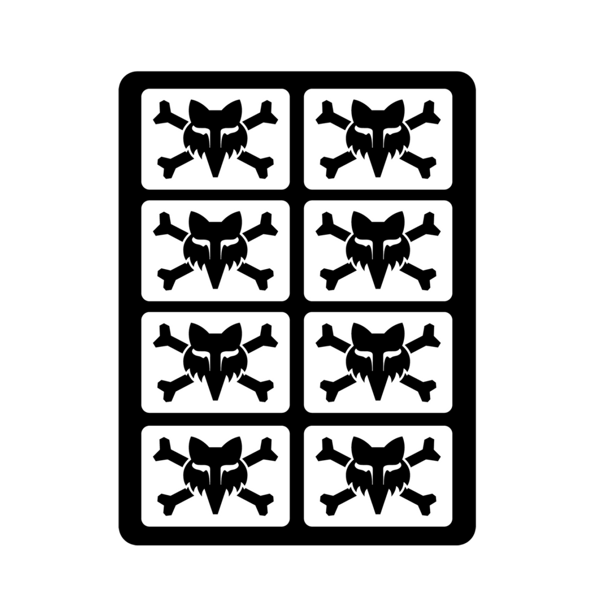 Fox Racing Victory Logo Pack in WEISS