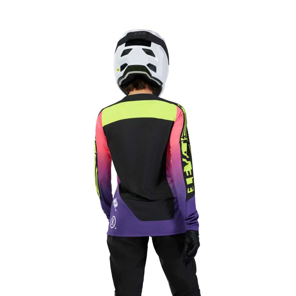 Fox Racing W Flexair LS Elevated Trikot langarm in SCHWARZ