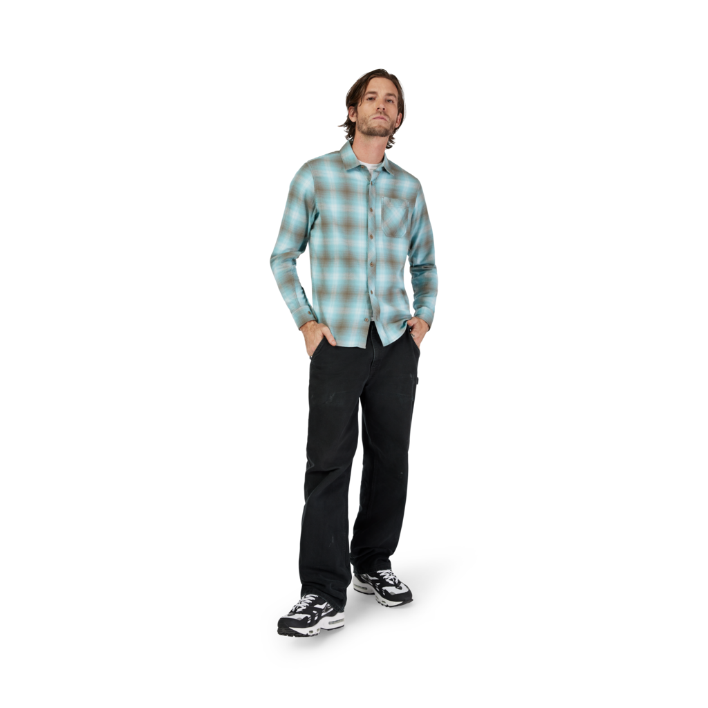 Fox Racing Survivalist Stretch Flannel in BLAU