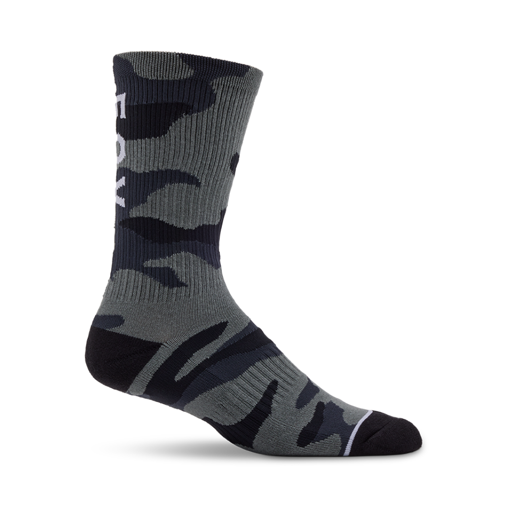 Fox Racing Fox Camo Crew Sock in SCHWARZ