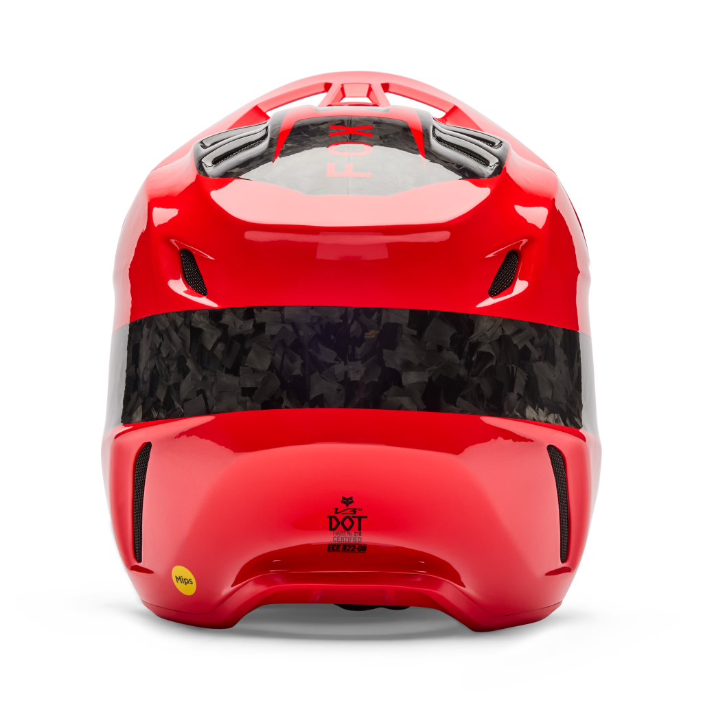 Fox Racing V3 RS Fracture Motocross Helm in ROT