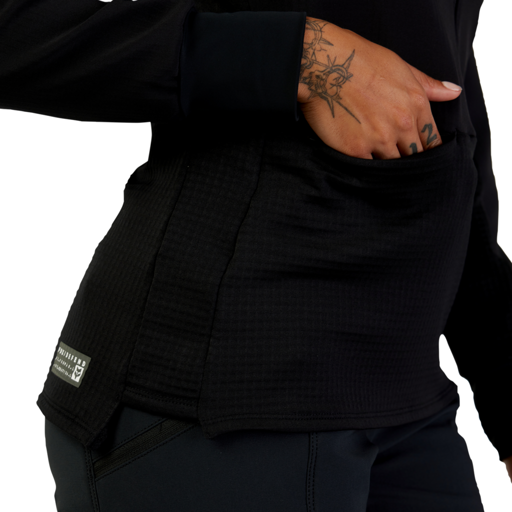 Fox Racing W Defend Thermal Hoodie in SCHWARZ
