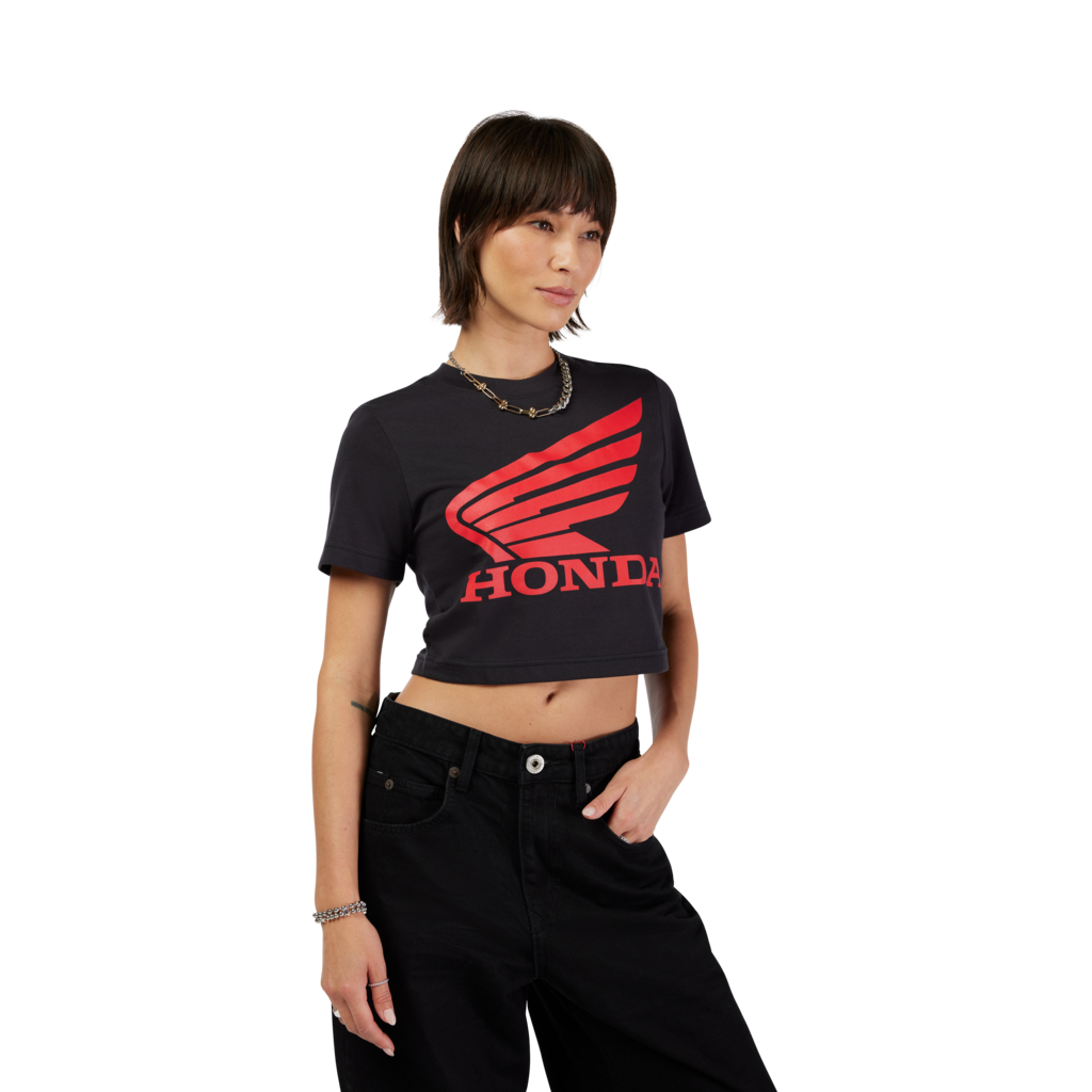Fox Racing W Fox X Honda Baby Tee in SCHWARZ