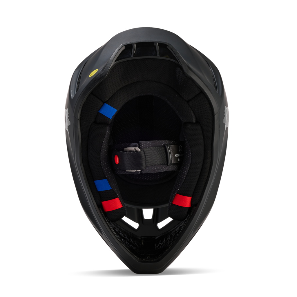 Fox Racing Yth V3 Solid Motocross Helm in SCHWARZ