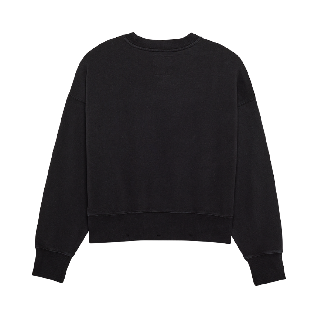 Fox Racing W Wordmark Ov Fleece Crew in SCHWARZ