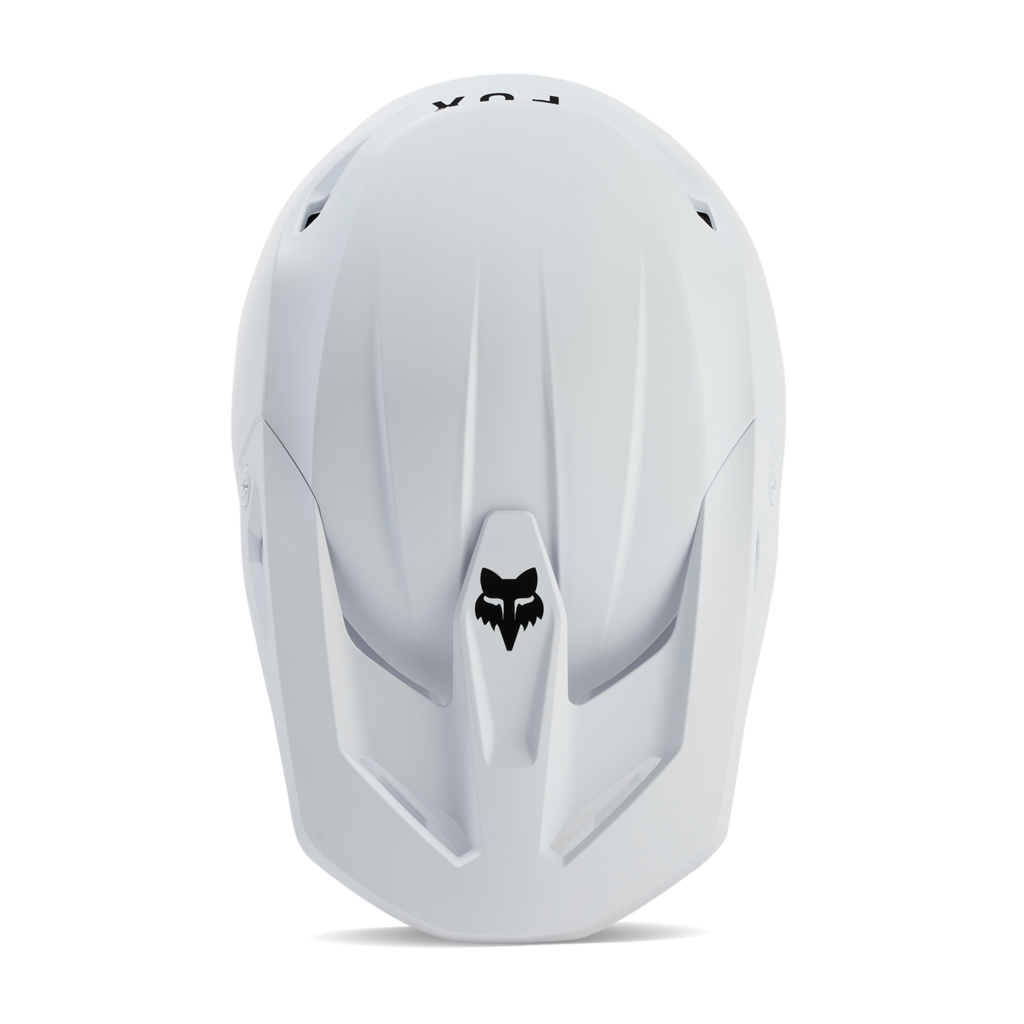 Fox Racing V1 Solid Motocross Helm in WEISS