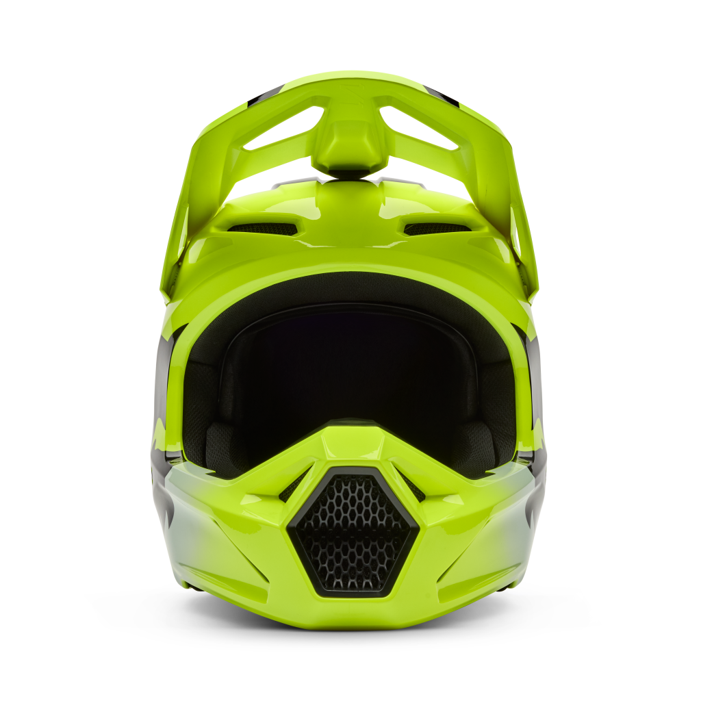 Fox Racing Yth V1 Shield Motocross Helm in GELB