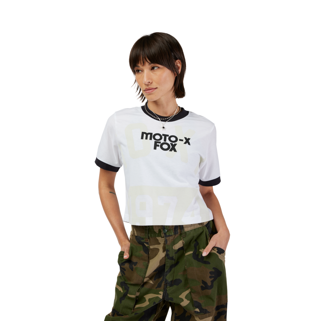 Fox Racing W Circa 74 Ringer SS Tee in WEISS