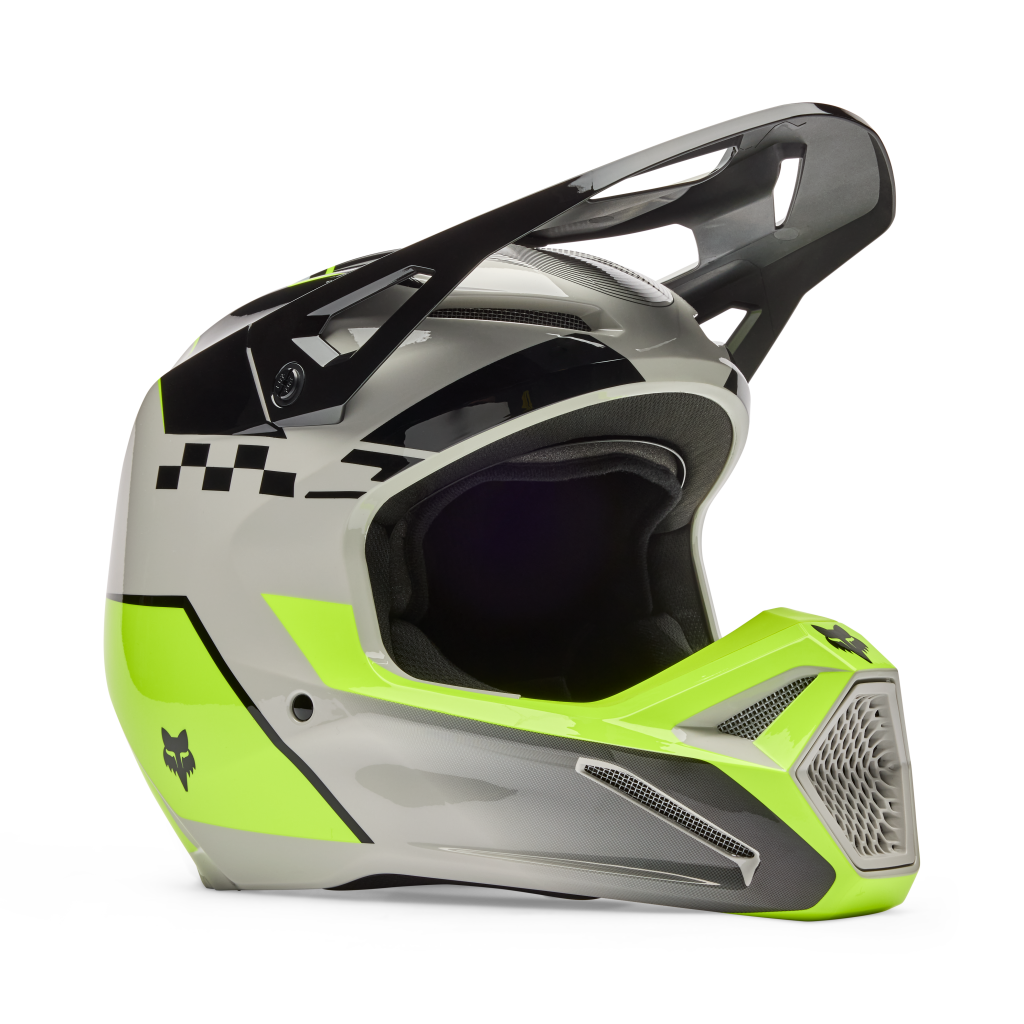Fox Racing V1 Collect Motocross Helm in GRAU