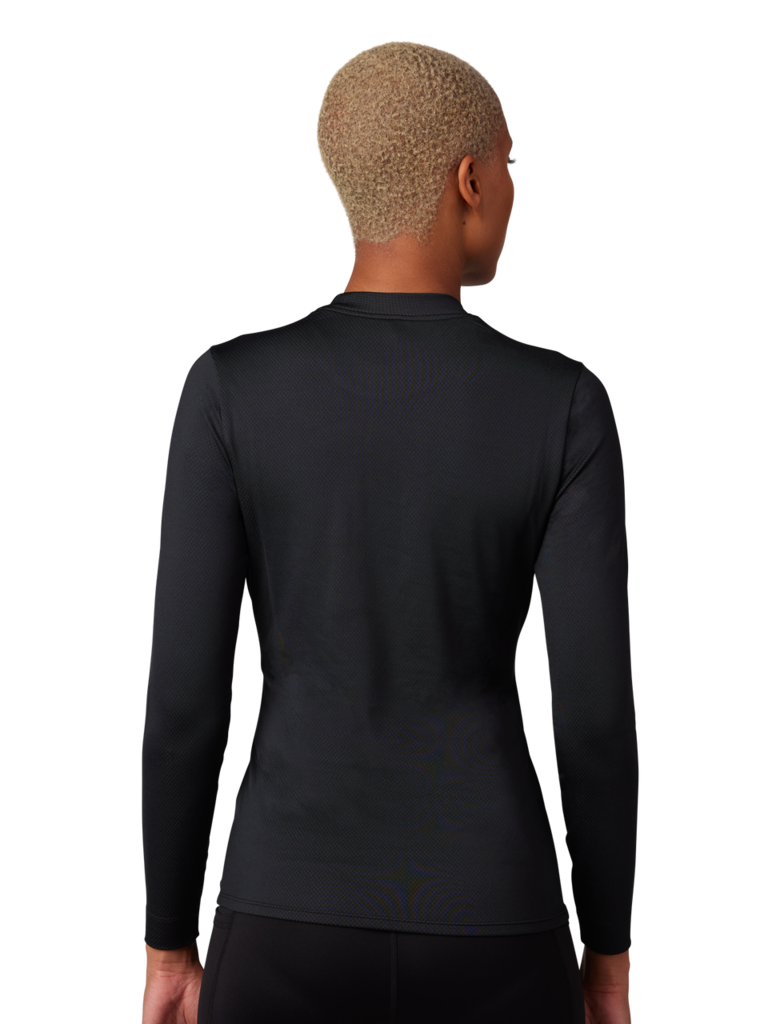 Fox Racing W Tecbase Fire LS Shirt in SCHWARZ