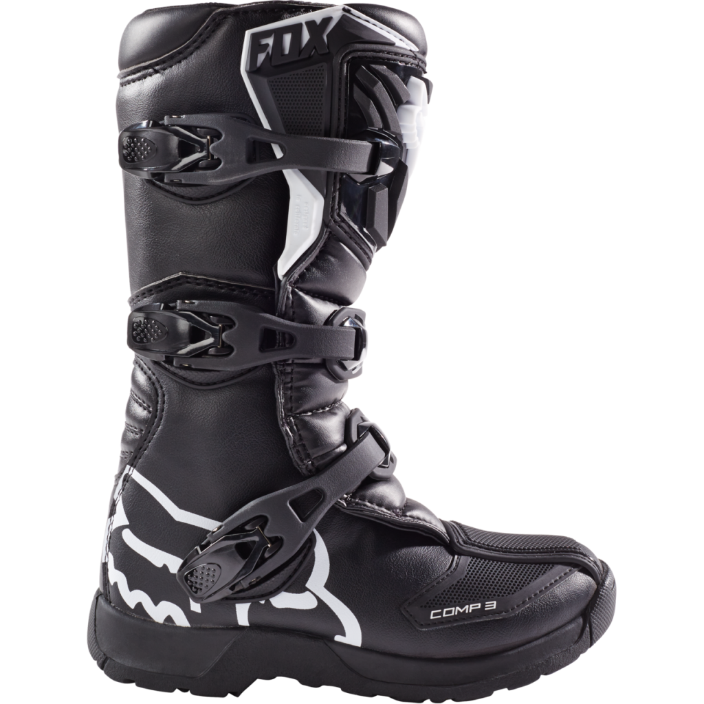 Fox Racing Yth Comp 3Y Motocrossstiefel in SCHWARZ