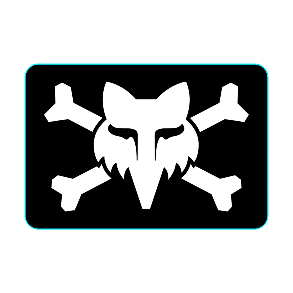 Fox Racing Victory Logo 3" in SCHWARZ