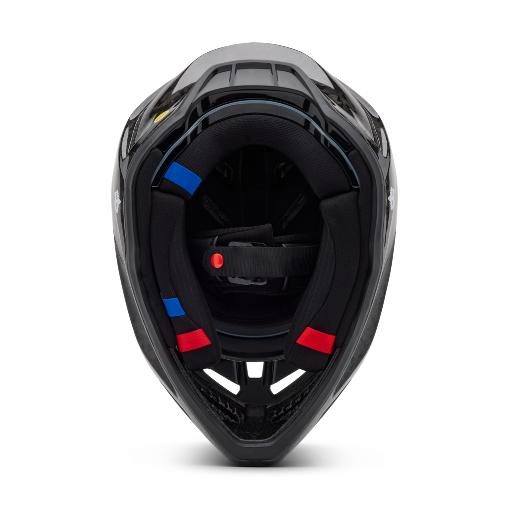 Fox Racing V3 RS Carbon Solid Motocross Helm in SCHWARZ