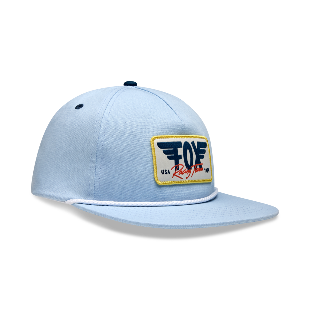 Fox Racing W Winged Snapback Cap in BLAU