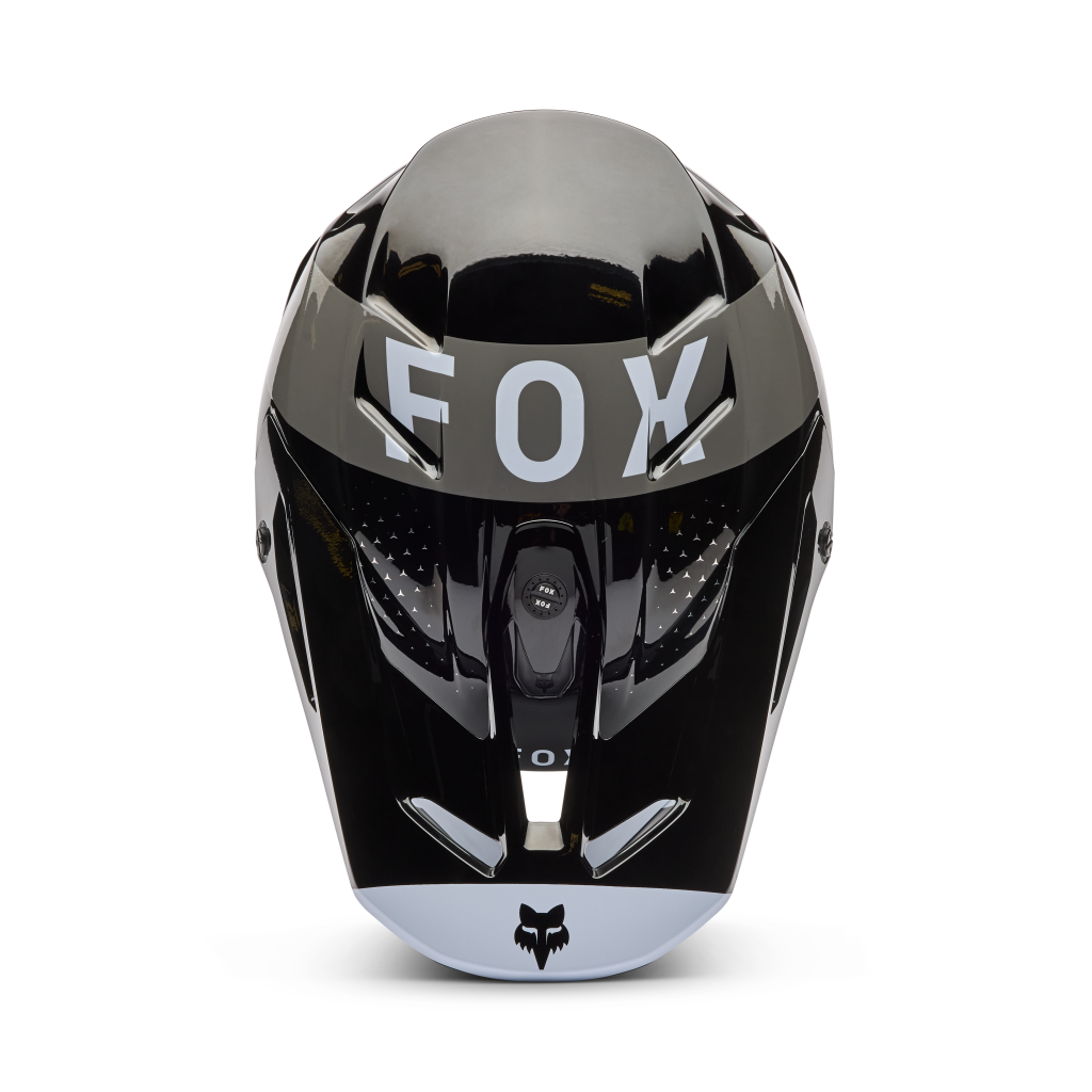 Fox Racing V3 Tine Motocross Helm in SCHWARZ