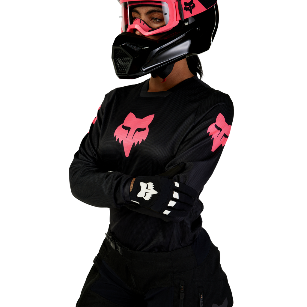 Fox Racing W Blackout Jersey in SCHWARZ