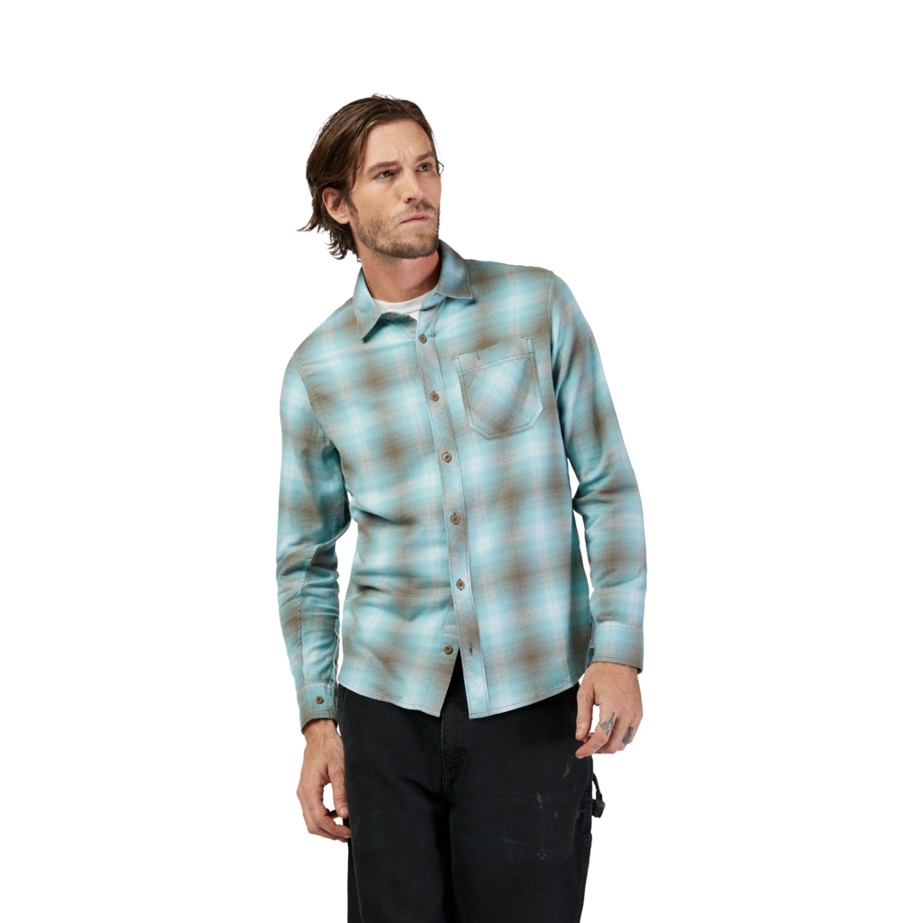 Fox Racing Survivalist Stretch Flannel in BLAU